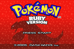 Pokemon Adamantite Title Screen